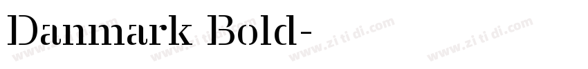 Danmark Bold字体转换